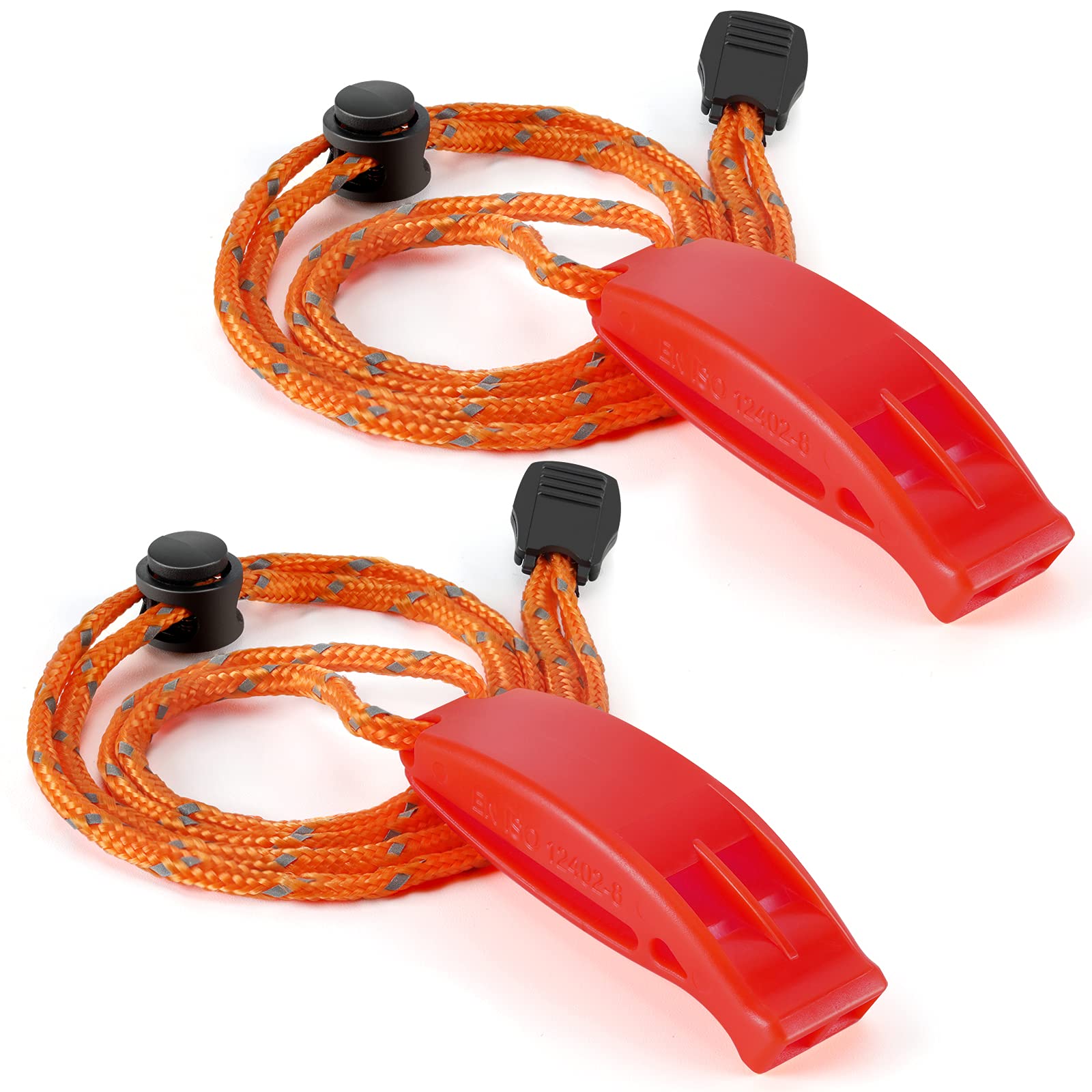 Hipat Emergency Whistle, Super Loud Floating Whistle With Lanyard, Ideal For Boating, Swimming, Kayaking, Water Survival, Hiking