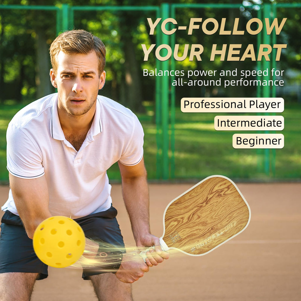 13 Mm Pickleball Paddles Set Of 2, 2023 Usapa Approved, Carbon Fiber Surface (Chs), Polypropylene Honeycomb Core, Anti-Slip Swea