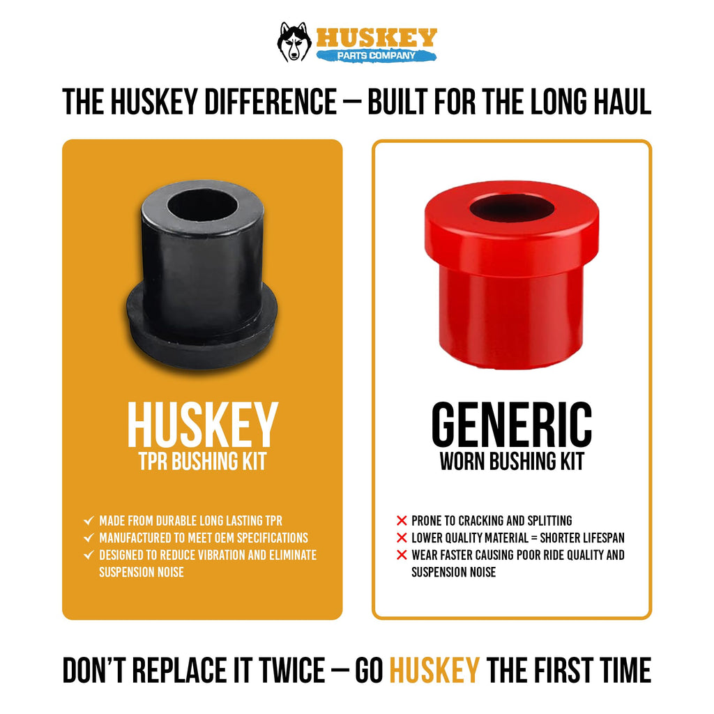 Huskey Club Car Ds Golf Cart Front & Rear Leaf Spring Bushing Kit For 1981-Up Models, Replaces Oem Sleeve Part No#: 1012303 And