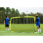 Franklin Sports Blackhawk Backyard Soccer Goal - Portable Kids Soccer Net - Pop Up Folding Indoor + Outdoor Goals - 9' X 5'6'' -