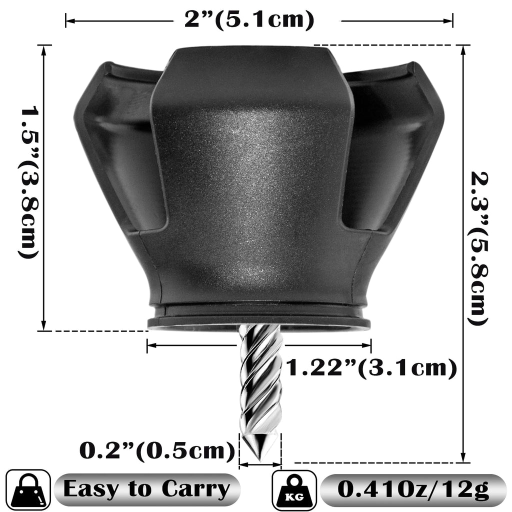 Famgee 3-Prong Golf Ball Retriever Grabber Portable Pick-Up Claw Plastic Picker Upper Suction Cup Grip Sucker Tool For Golf Putt