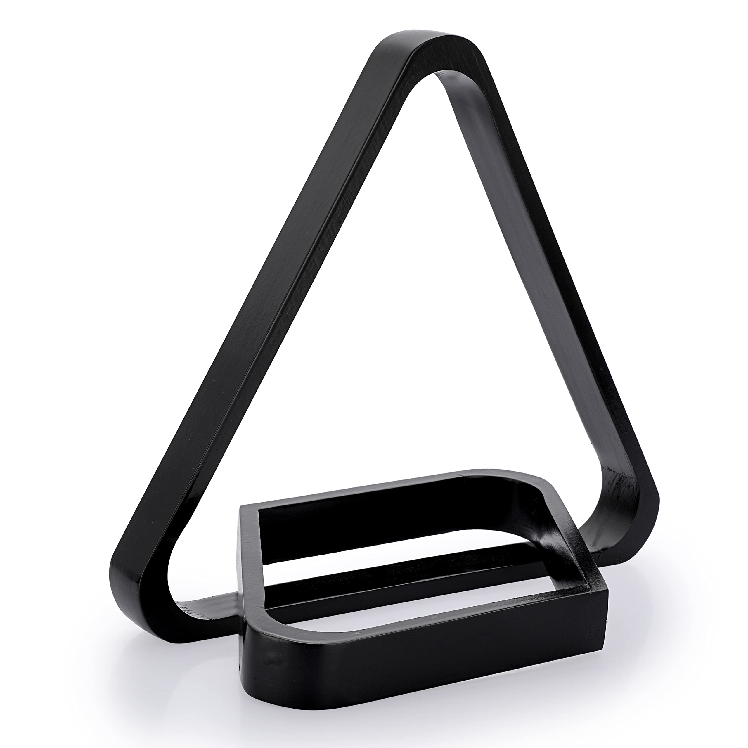 Ownmy Set Of 2 Black Wooden Billiard Ball Racks Set, Vintage Solid Wood Billiard 8-Ball Triangle Rack And 9-Ball Diamond Rack Ta