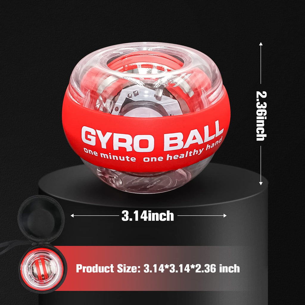 Jin Bd Wrist Trainer Ball Auto-Start Wrist Strengthener Gyroscopic Forearm Exerciser Gyro Ball For Strengthen Arms, Fingers, Wri