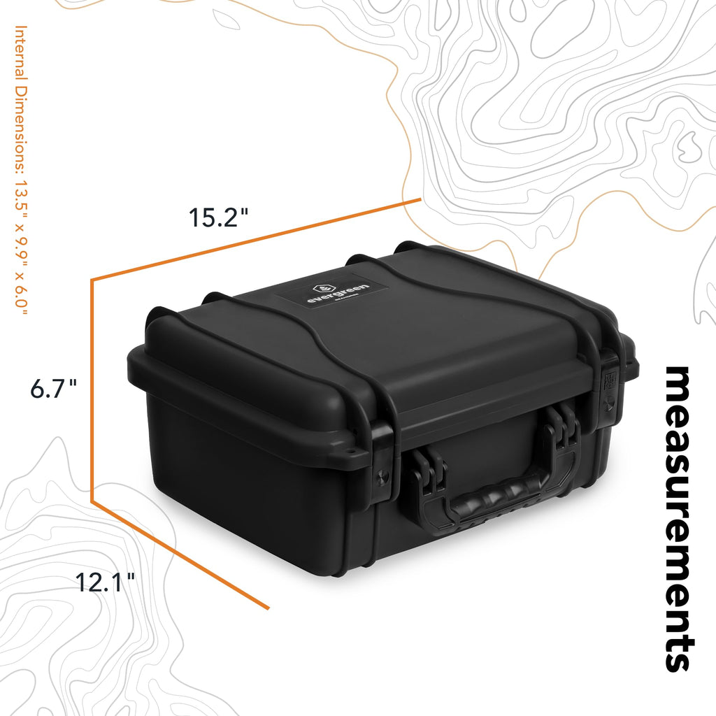 Seahorse 520 Heavy Duty Protective Dry Box Case With Accuform Foam - Tsa Approved/Mil Spec / Ip67 Waterproof/Usa Made For Camera