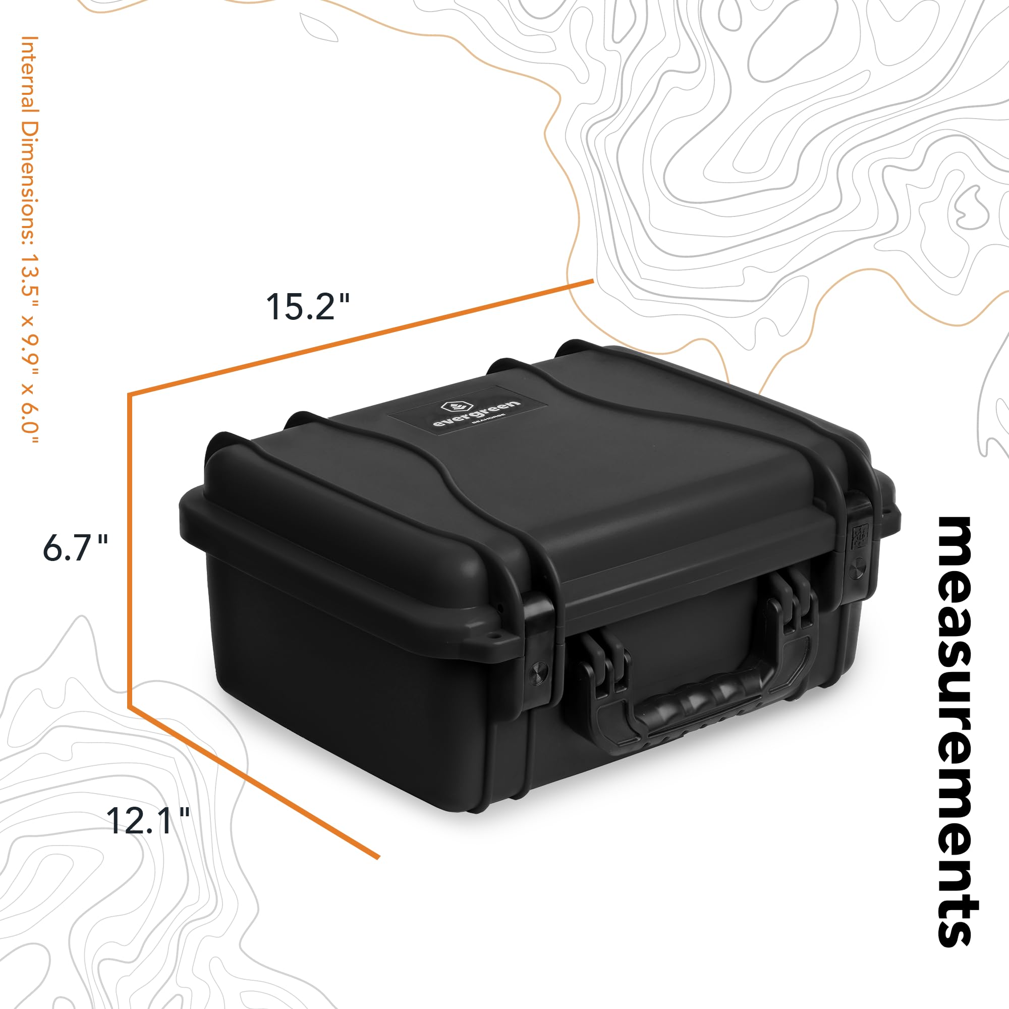 Seahorse 520 Heavy Duty Protective Dry Box Case With Accuform Foam - Tsa Approved/Mil Spec / Ip67 Waterproof/Usa Made For Camera
