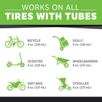 Slime 10056W-4PK Bike Tube Puncture Repair Sealant, Prevent and Repair, Suitable for All Bicycles, Non-Toxic, Eco-Friendly, 4 x