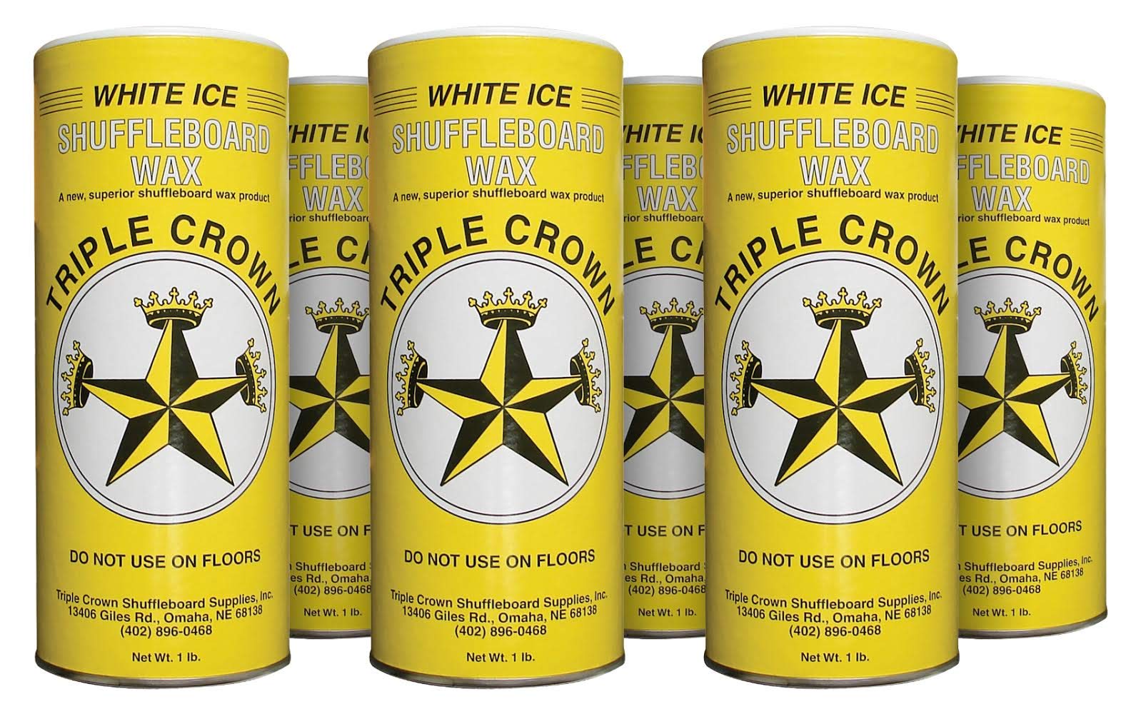 Triple Crown White Ice Shuffleboard Wax (White Ice 6-Pack)