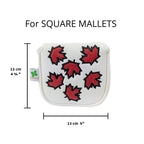 Foretra - Canada Maple Leaf - Golf Putter Headcover Quality Pu Leather Magnetic Closure For Square Mallet Style Putters Scotty C