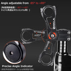 Azarxis Bike Stem Adjustable 25.4 31.8Mm Bicycle Stem Mtb 85 Degree - 90 110 145Mm Aluminum Alloy Mountain Bike Handlebar Riser