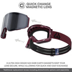 Wildhorn Maxfield Pro Ski Goggles -Us Ski Team Supplier- Snowboard Goggles Men, Women & Youth-Interchangeable Magnetic Lenses