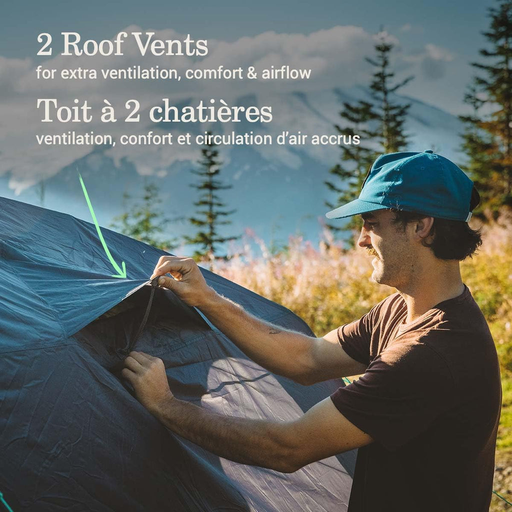 Coleman Backpacking Tent - Weathertec Plus System, Star View Window, Wide Door And Vestibule, 12 Lbs