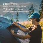 Coleman Backpacking Tent - Weathertec Plus System, Star View Window, Wide Door And Vestibule, 12 Lbs