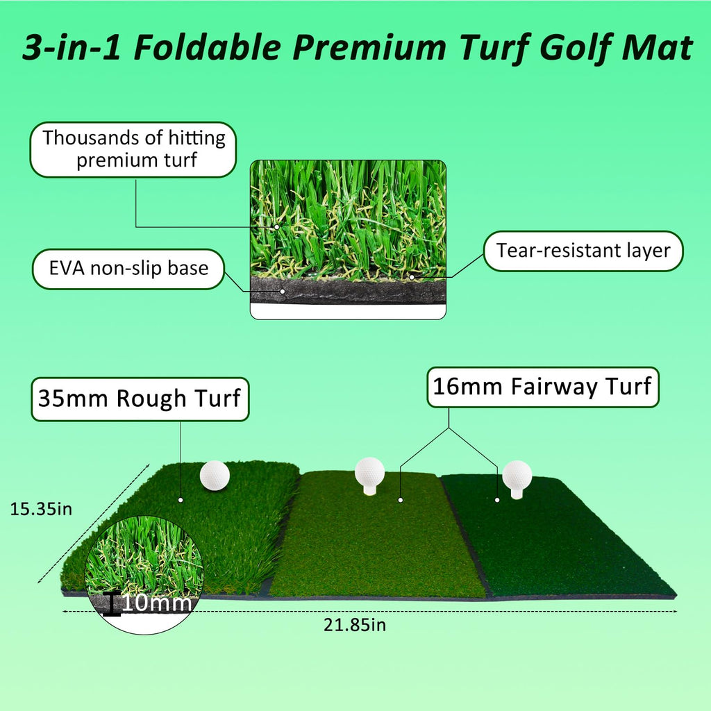 Golf Practice Net Golf Net For Backyard Golf Nets For Indoor Use Driving Range Net Golf Hitting Nets 12X7X66Ft Home Driving Rang