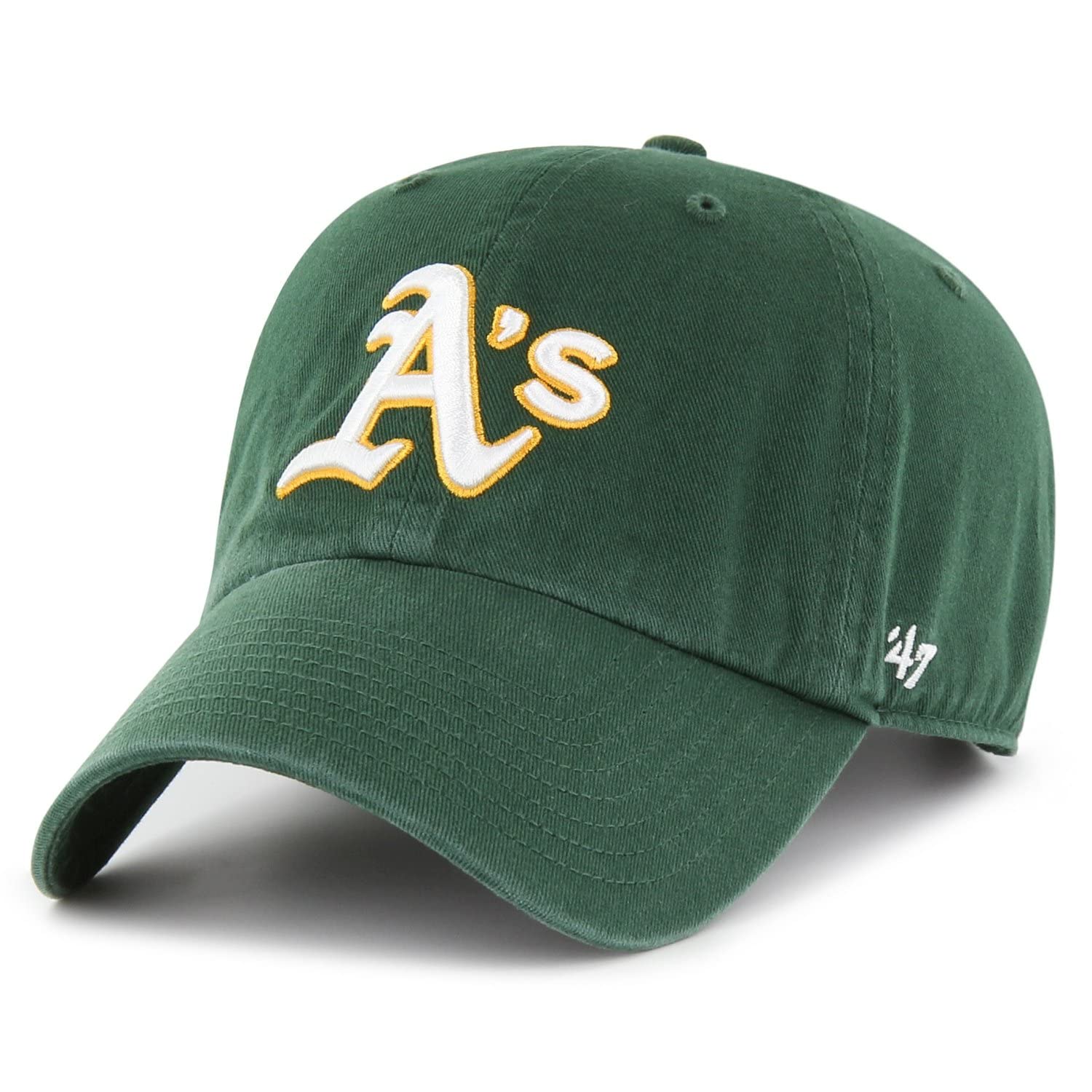 Mlb Oakland Athletics '47 Clean Up Adjustable Hat, Dark Green, One Size