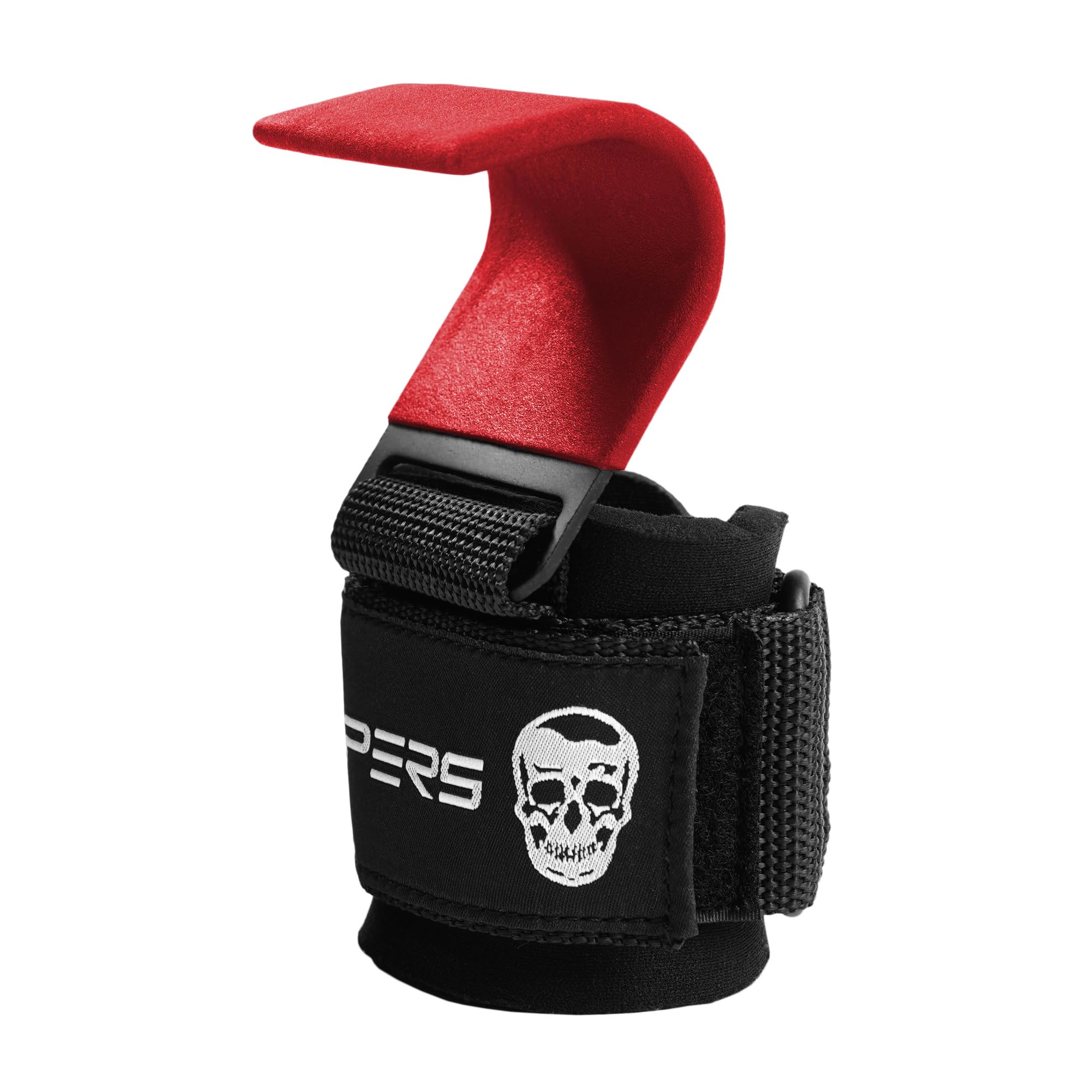 Gymreapers Weight Lifting Hooks (Pair), Heavy Duty Power Wrist Straps Hand Grip Support For Deadlifts, Pull Ups, Shrugs - Gym Gl