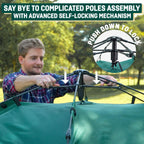 Reactive Outdoor Tent - 3 Second Tent - 3 Sec Instant Pop Up - Easy And Quick Setup Camping - 1 Person Setup Waterproof Double L