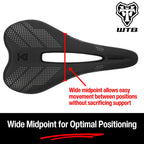 WTB Gravelier Bike Seat (Saddle) - Fusion Form Base - Mountain, Gravel, Road & Bikepacking (Carbon Rail)