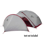 Msr Gear Shed Tent Attachable Shelter For Elixir & Hubba Tents,White/Red, Count Of 2, White/Red
