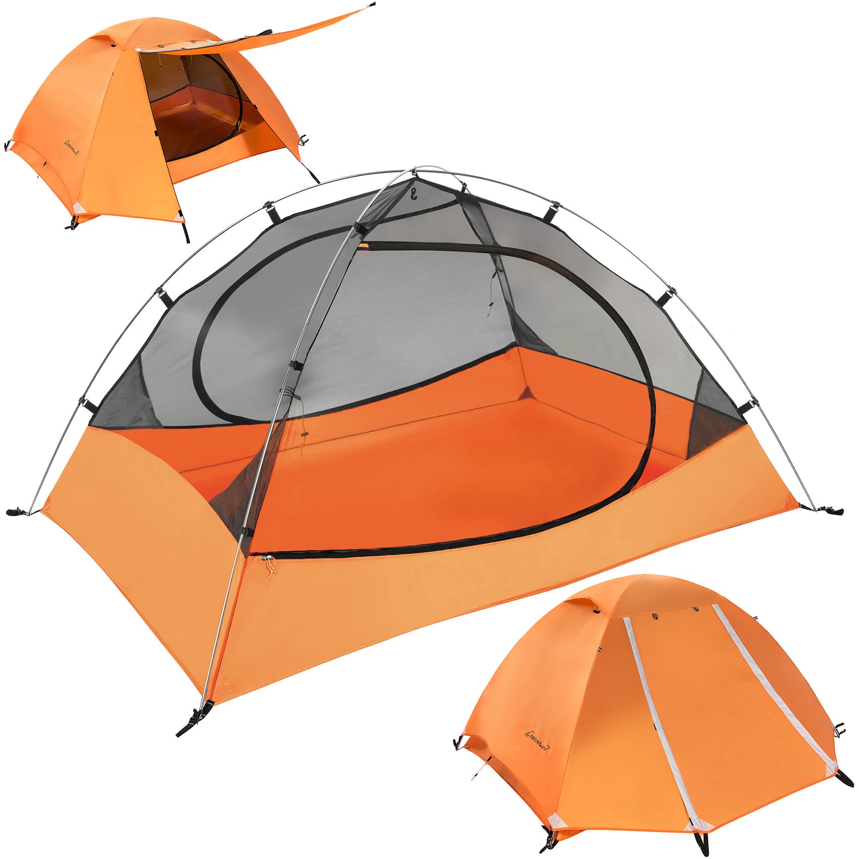Clostnature Polaris Lightweight Backpacking Tent - 4 Person Ultralight Waterproof Camping Tent, 3 Season Large Size Easy Setup T