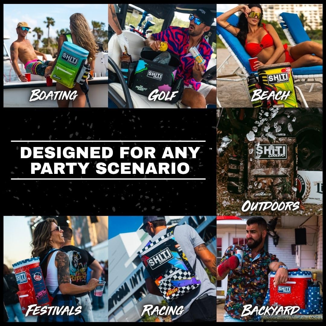 Shiti Coolers Cooler For Camping, Travel, Beach, Soft Lunch Box For Food, Drinks & Ice, Portable, Waterproof 24 Hr Insulated Bag