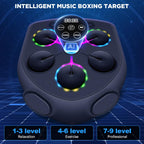 JUOIFIP Music Boxing Machine,Smart Boxing Machine for Adults with Boxing Gloves,9 Modes & 9 Speeds Wall Mounted Music Punching M