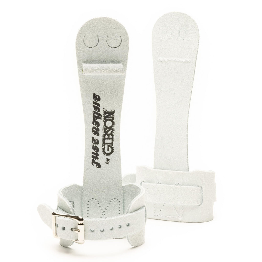 Gibson Athletic Single Buckle Just Right Uneven Bar Grips, Gymnastics, Girls, White, Small