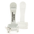 Gibson Athletic Single Buckle Just Right Uneven Bar Grips, Gymnastics, Girls, White, Small