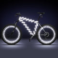 Woanger 3 Pcs LED Bike Lights for Night Riding Bicycle Wheel and Frame Lights Battery Powered Bike Accessories Gifts for Adults 