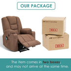 Meetwarm Power Lift Chair Electric Recliner For Elderly Heated Vibration Massage Soft Fabric Recliner Chair With 2 Remote Contro