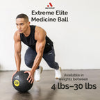 Aeromat Extreme Elite 4 Lb Medicine Balls For Exercise - 9'' Diameter Workout Ball, Weighted Balls For Exercise, Weight Ball, Wa