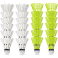 Soulchen 24 Pack Badminton Shuttlecocks Badminton Birdies Plastic Training Balls with Storage Tube for Indoor Outdoor Sports (Go