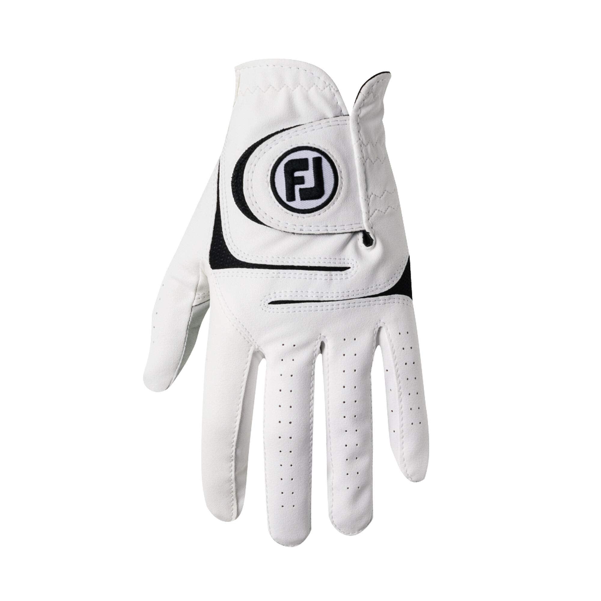Footjoy Men'S Weathersof (Pack Of 2) Golf Glove White Cadet X-Large, Worn On Left Hand