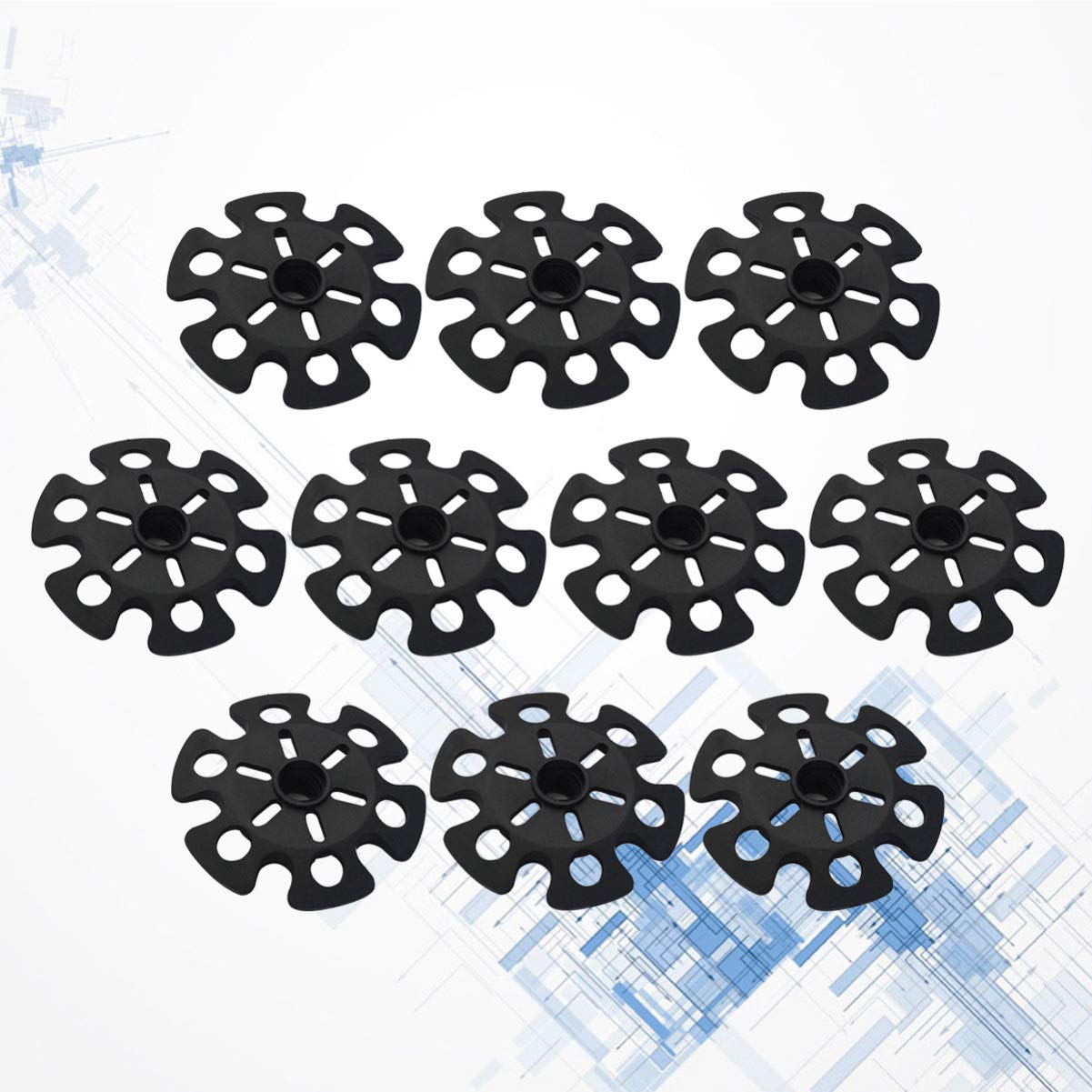 Besportble 10 Pcs Trekking Pole Snow Baskets Removable Mud Ski Basket Walking Hiking Stick Replacement Accessory For Hiking Trek