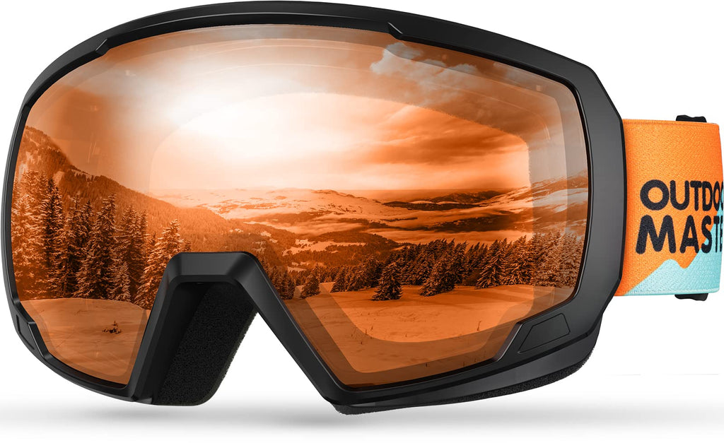 OutdoorMaster Kids Ski Goggles, Snowboard Goggles - Youth Snow Goggles - Sunset Slope