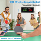 Samshow Led Electronic Scoreboard Digital Score Keeper With Remote & Tripod, Electric Scoreboard With Count Down/Up Timer & 12/2