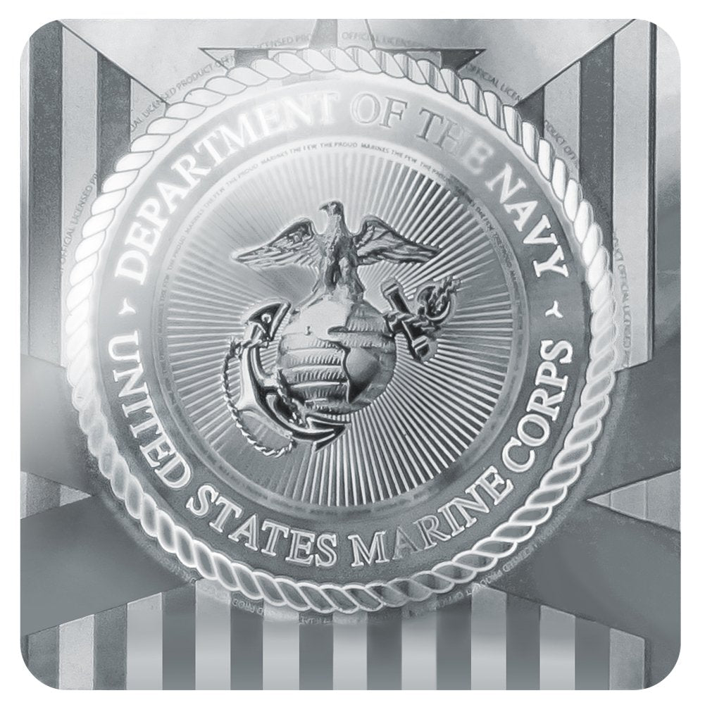 Graphics & More Marine Corps Usmc Black White Eagle Globe Anchor Logo Officially Licensed Golf Divot Repair Tool And Ball Marker