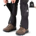Gaiters For Women And Men Waterproof And Breathable, Adjustable Lightweight Gaiters For Hunting, Mountaineering, Snow Boots (Bla