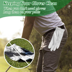 Zeenart Golf Glove Holder Gloves Case - Stainless Steel Hook With Storage Bag Golf Accessory For Men And Women Portable Golf Glo
