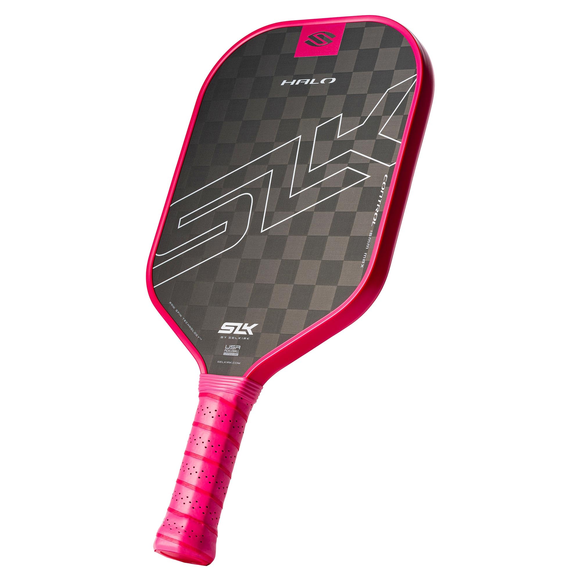 Selkirk Slk Halo Control Max Pickleball Paddle | Raw Carbon Fiber Pickleball Paddle With A Rev-Core Power Polymer Core | The Pic