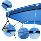 Savvycraft 4 Bow Bimini Replacement Top Canvas Cover 4 Bow 96'' L 54''-60'' W Blue Color