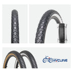 Hycline Bike Tire,26''X2.125''Folding Replacement Tire For Beach Cruiser Bicycle-White