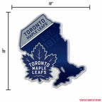 Rico Industries Nhl Toronto Maple Leafs State Shape Shape Cut Pennant - Home And Living Room D  Cor - Soft Felt Ez To Hang