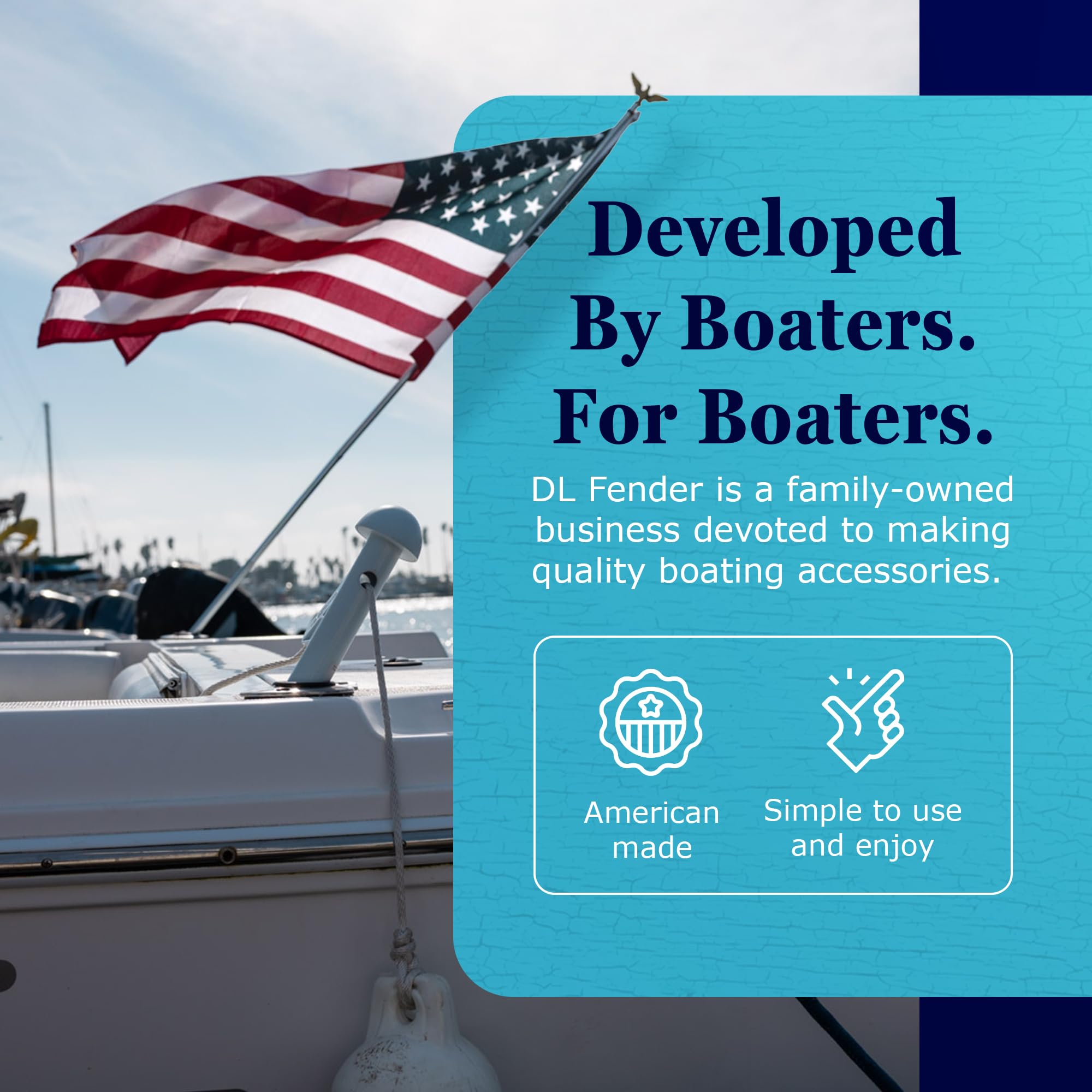 Dlfender Rod Holder Version For Boating Fenders - Multifunctional Fender Adjuster Holder Also Doubles As Boarding And Exiting Ha