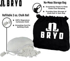 Refillable Chalk Ball Sock With Storage Bag - Magnesium Carbonate To Dry Hands And Increase Grip For Athletics - Weightlifting,