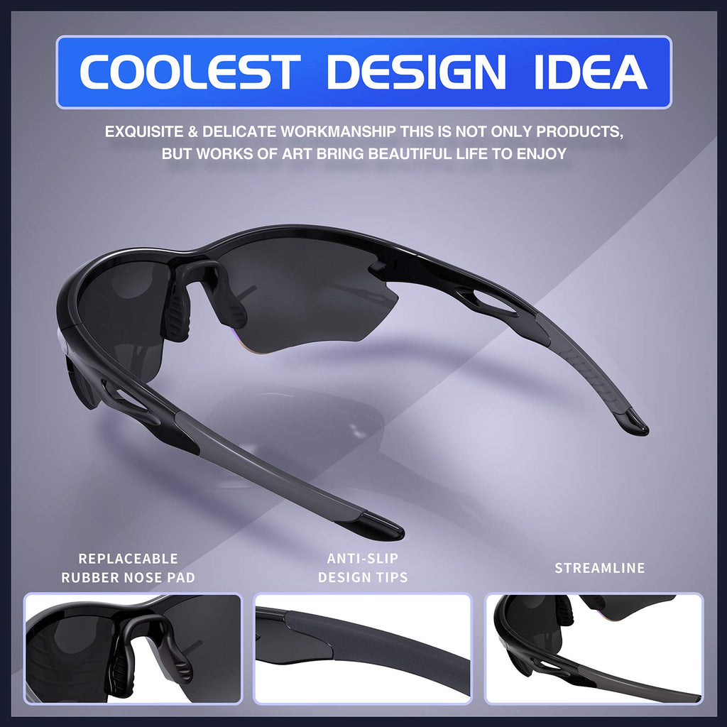 Deafrain Sports Sunglasses Polarized For Women Men Cycling Running Fishing Baseball Glasses Uv400 Protection