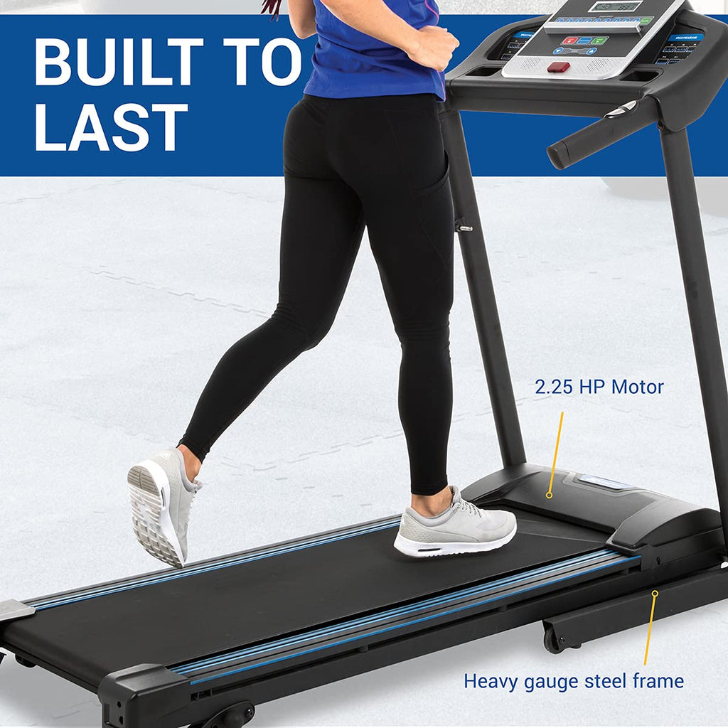 Xterra Fitness Tr150 Folding Smart Treadmill, 250 Lb Weight Capacity, 2.25Hp Motor, Multiple Levels Of Incline, 12 Preset Progra