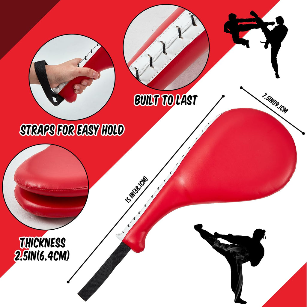 Poen 7 In 1 Taekwondo Kick Pad Boxing Training Equipment Punching Mitts Martial Arts Training Equipment Wrist Band Adjustable So
