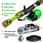 Proberos Kids Fishing Pole - Portable Telescopic Fishing Rod And Reel Combo Kit - Spincast Fishing Reel Casting Rods With Lures