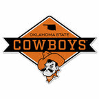 Rico Industries Ncaa Oklahoma State Cowboys Diamond Shape Cut Pennant - Home And Living Room D  Cor - Soft Felt Ez To Hang 20.5