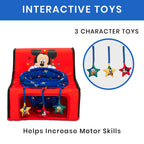 Disney Mickey Mouse Sit N Play Portable Activity Seat For Babies By Delta Children - Floor Seat For Infants, 175X21X14 Inch (Pac